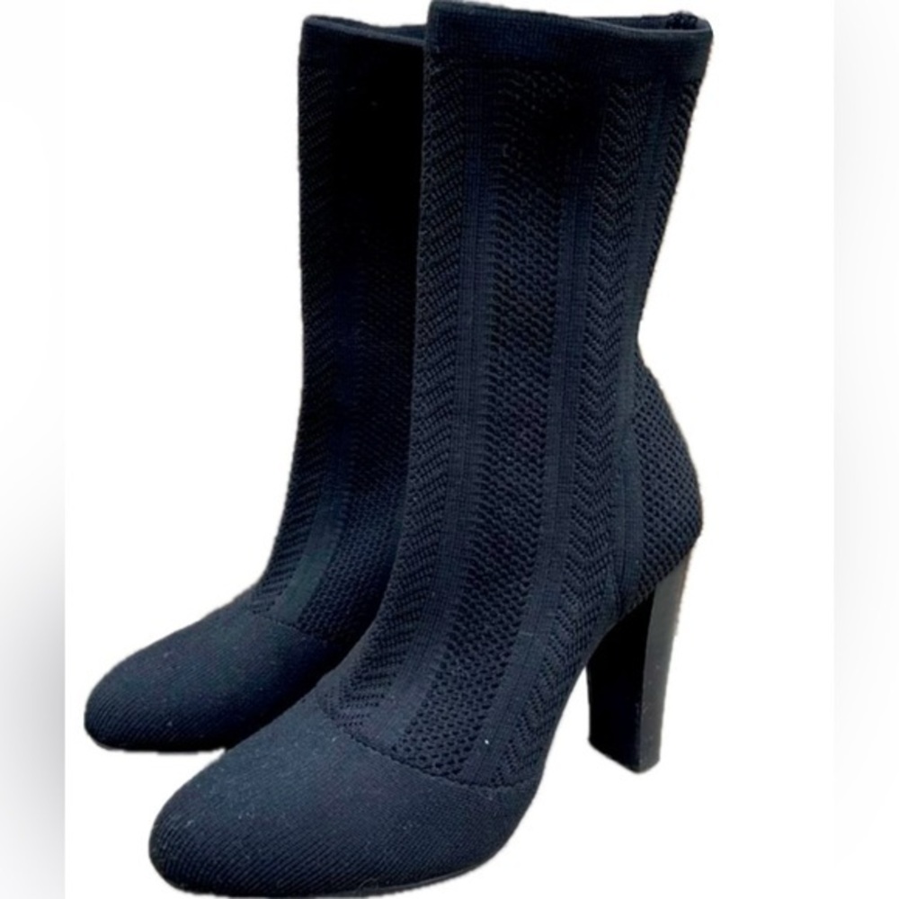 Charles David Sock Boots Black Size 5.5
